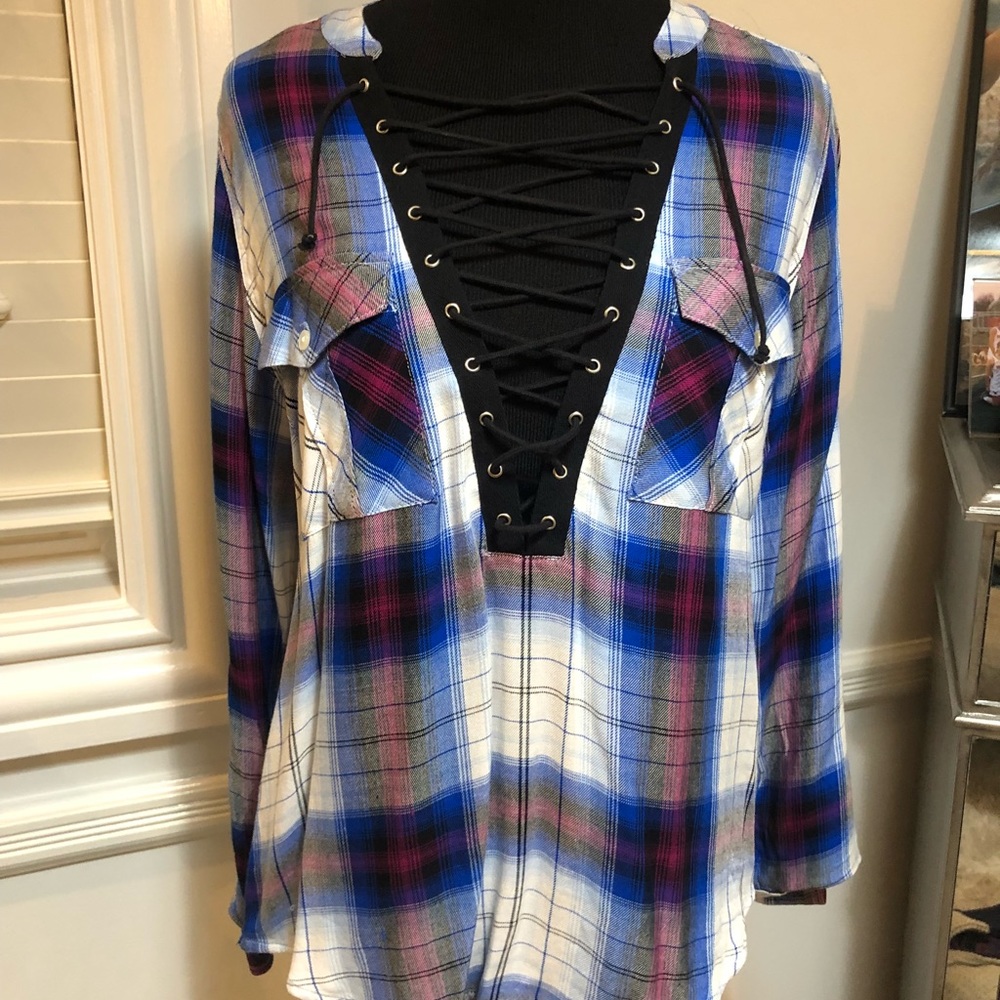 Express Lace Up Flannel